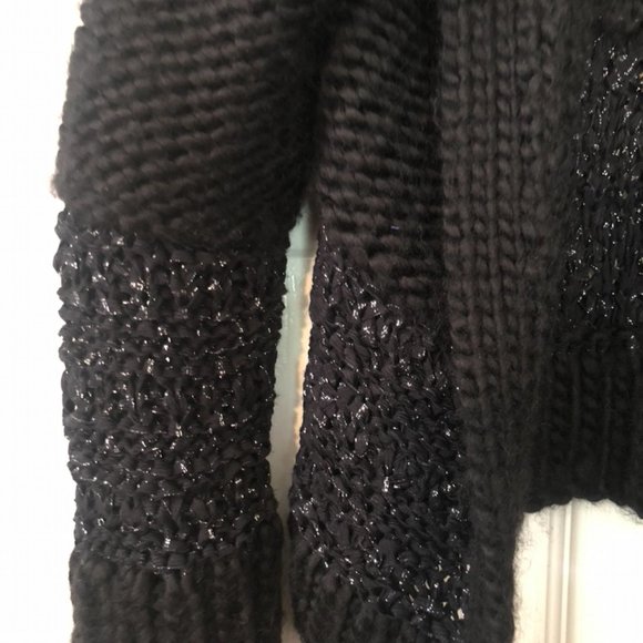 Black Knitted Cardigan - Picture 2 of 3